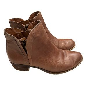 Lucky Brand leather “Brenon” booties size 8